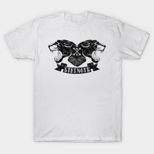 Black Panther Tattoo Design T-Shirt